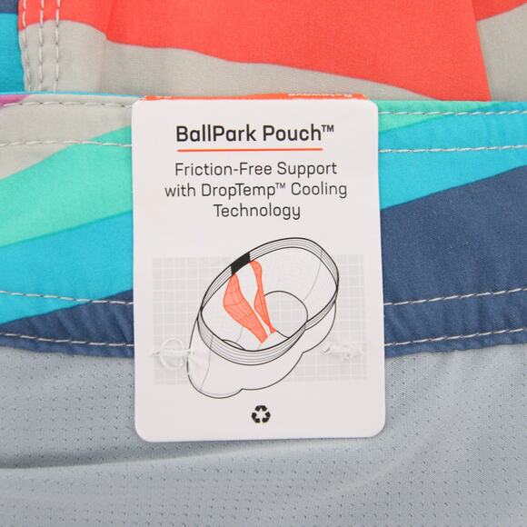 SAXX Swim Trunks Multicolor Striped Board Shorts Betawave Quick Dry Size 34 NWT - Picture 13 of 15